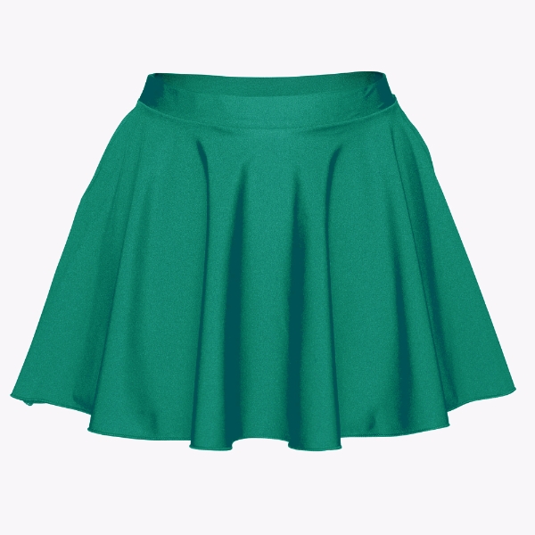 green dance skirt